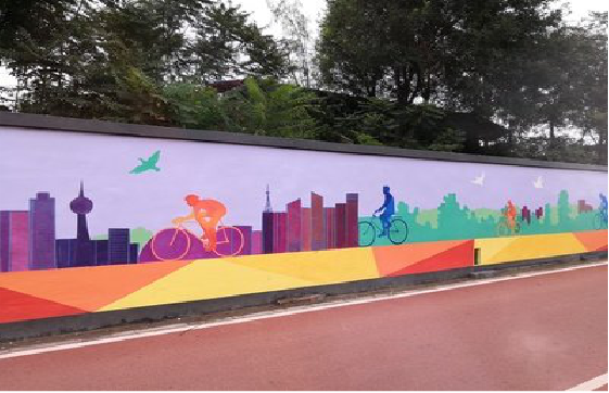 应城墙体彩绘-围墙