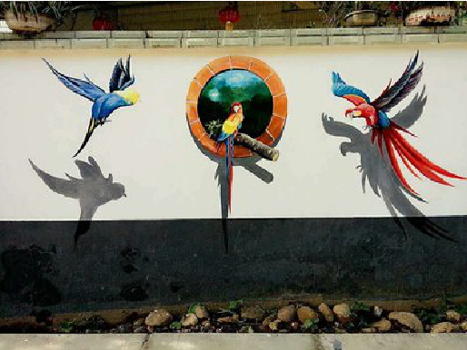 应城视觉错位-3D墙绘设计