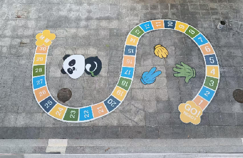 应城地面游戏彩绘