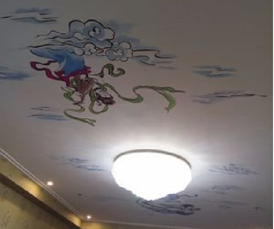 应城如何快速绘制天花板上的手绘墙？