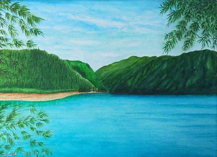 应城在墙绘中，如何绘画绿水青山？