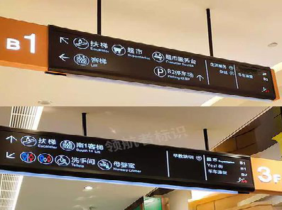 应城如何通过商场标识牌引导客流分布？